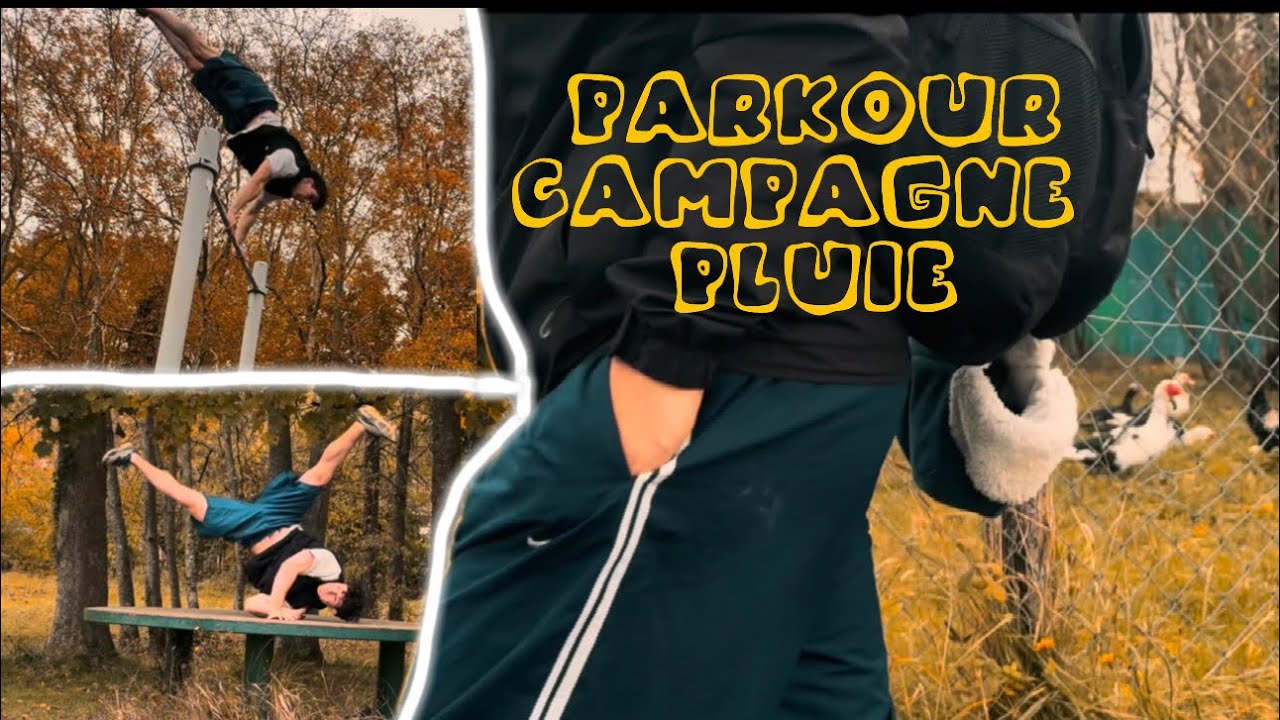 Parkour, campagne, pluie (vlog)