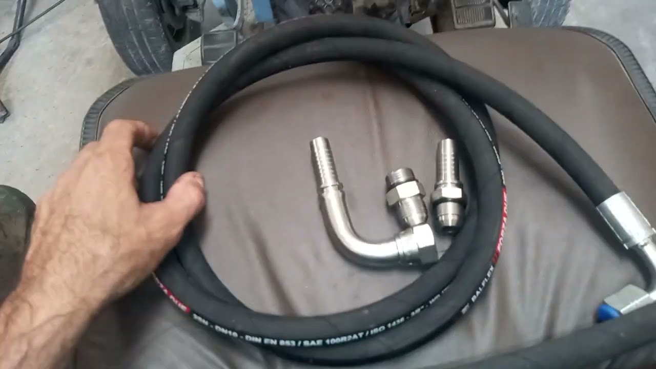 Botando hidráulico no meu trator.