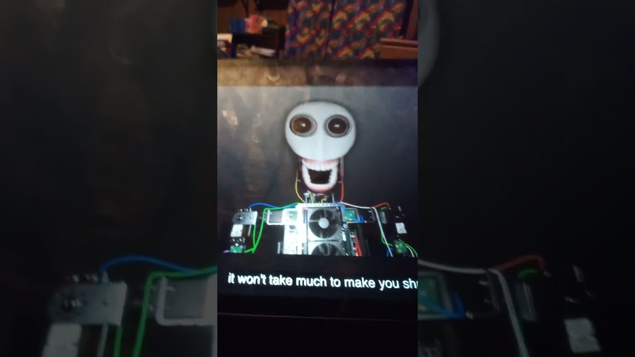 Self aware robot held his creator captive