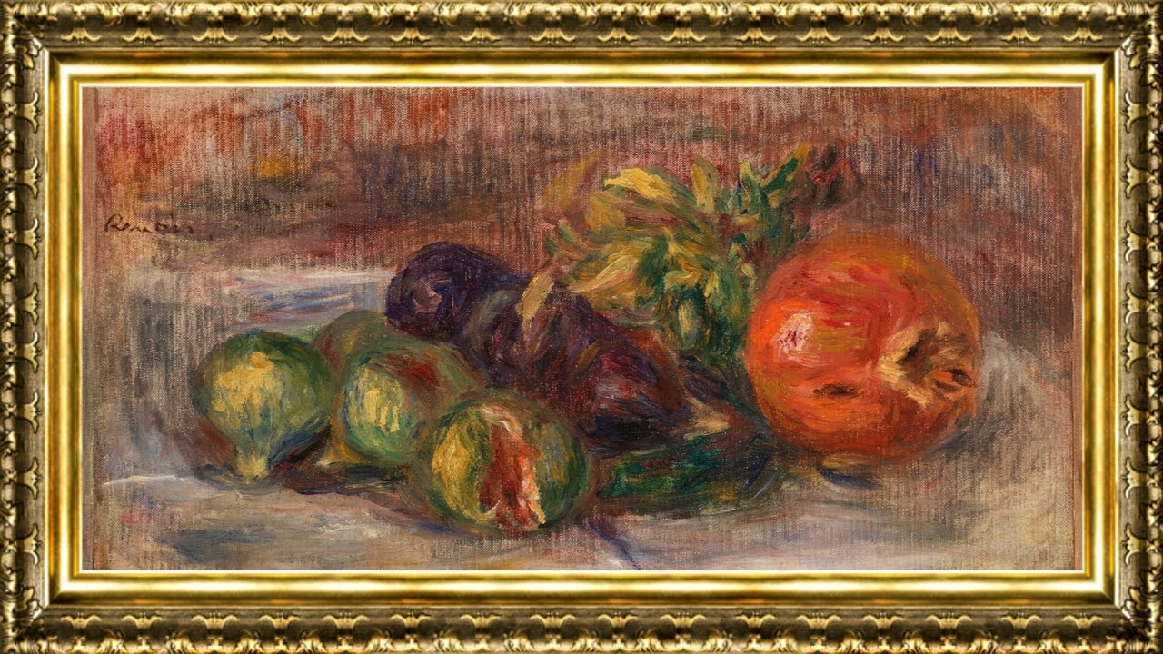 Pierre-Auguste Renoir - Pomegranate and Figs (1917) | Framed Fine Art Screensaver for TV