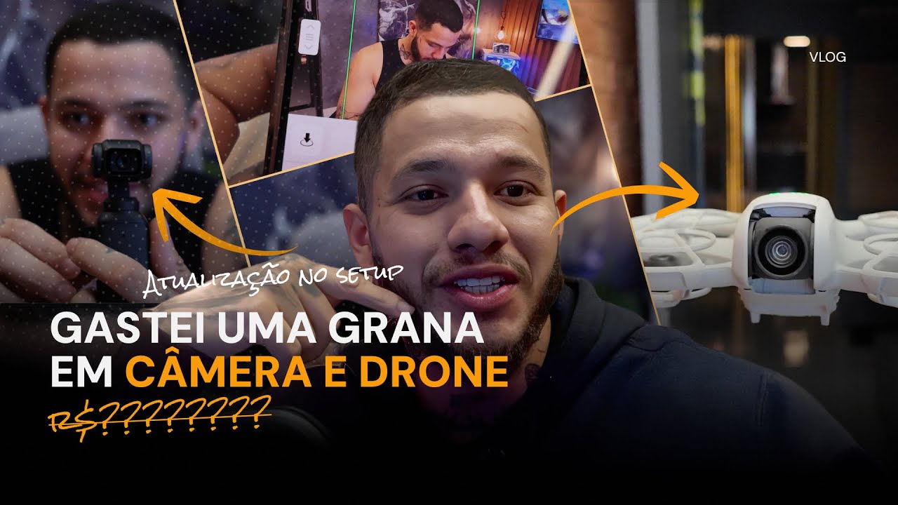 Minha nova c&acirc;mera e drone na rotina [ALEF MIRANDA]
