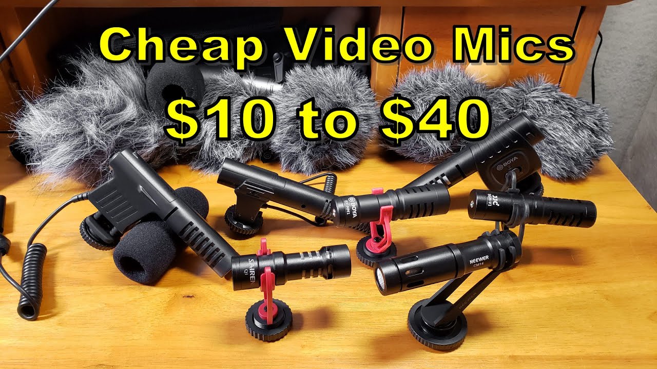 Cheap Video Microphones Tested and Compared: $10 to $40