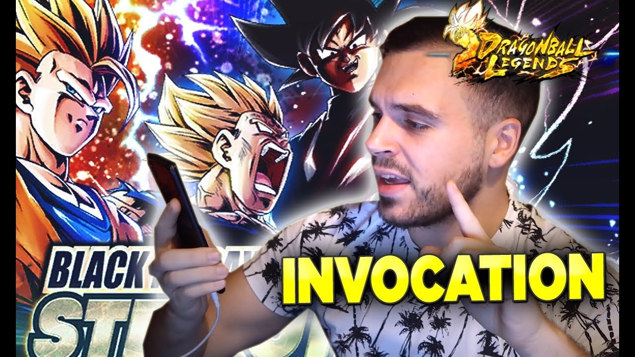 INVOCATION GOKU SSJ 3 MAJIN VEGETA BLACK GOKU SPARKING ! DRAGON BALL LEGENDS