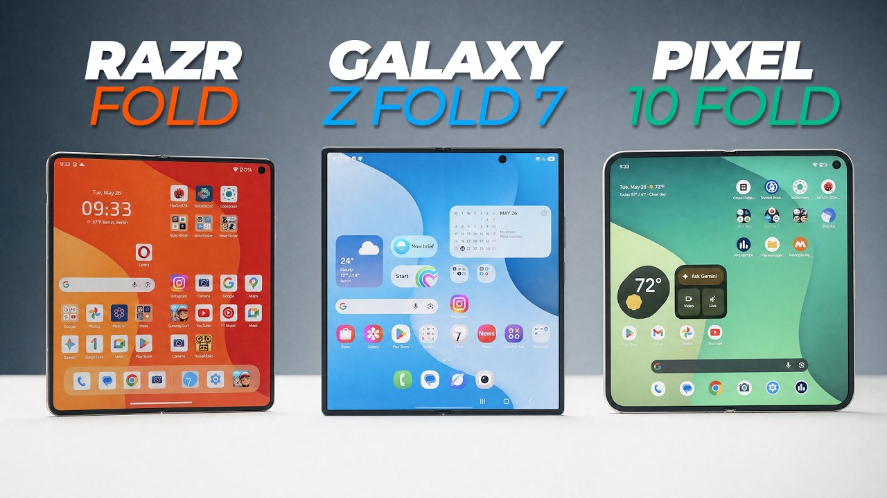 BEST Fold Phone 2026: Z Fold 7 vs Razr Fold vs Pixel 10 Pro Fold!
