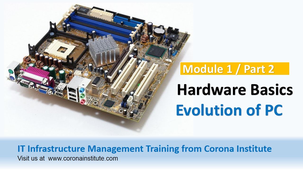 IT Infrastructure Training Session from Corona Institute : History of Computing