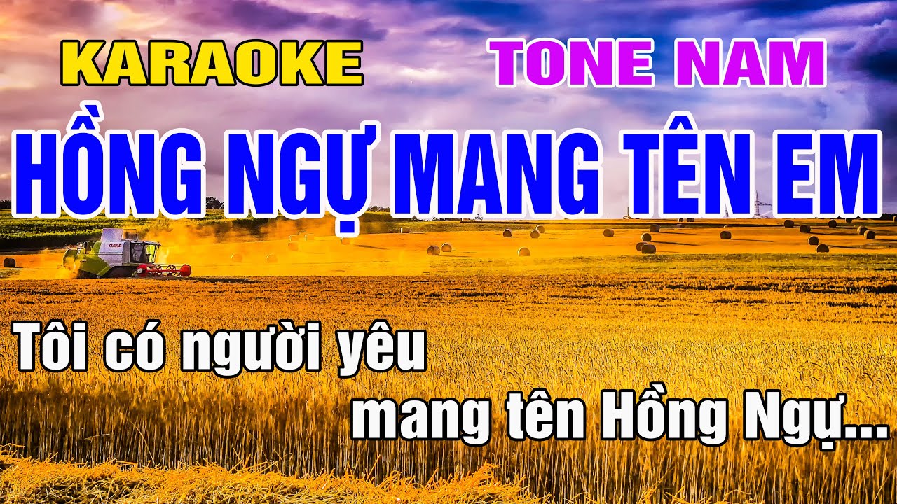 Hồng Ngự Mang Tên Em Karaoke Tone Nam Nhạc Sống gia huy beat