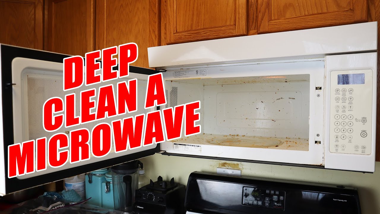 How to SUPER DEEP CLEAN Your Microwave (Best Clean Possible)!!