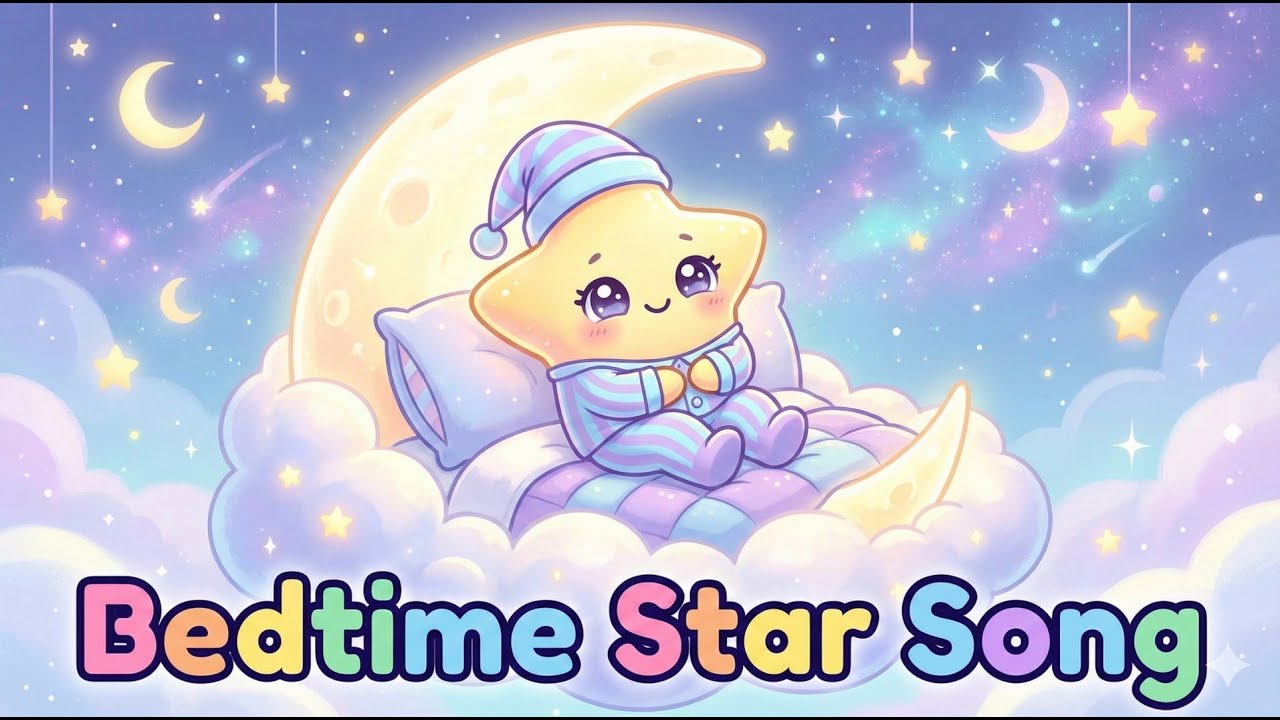 Sleepy Stars Bedtime Routine Song 🌙✨ | Cute Nighttime Song for Kids