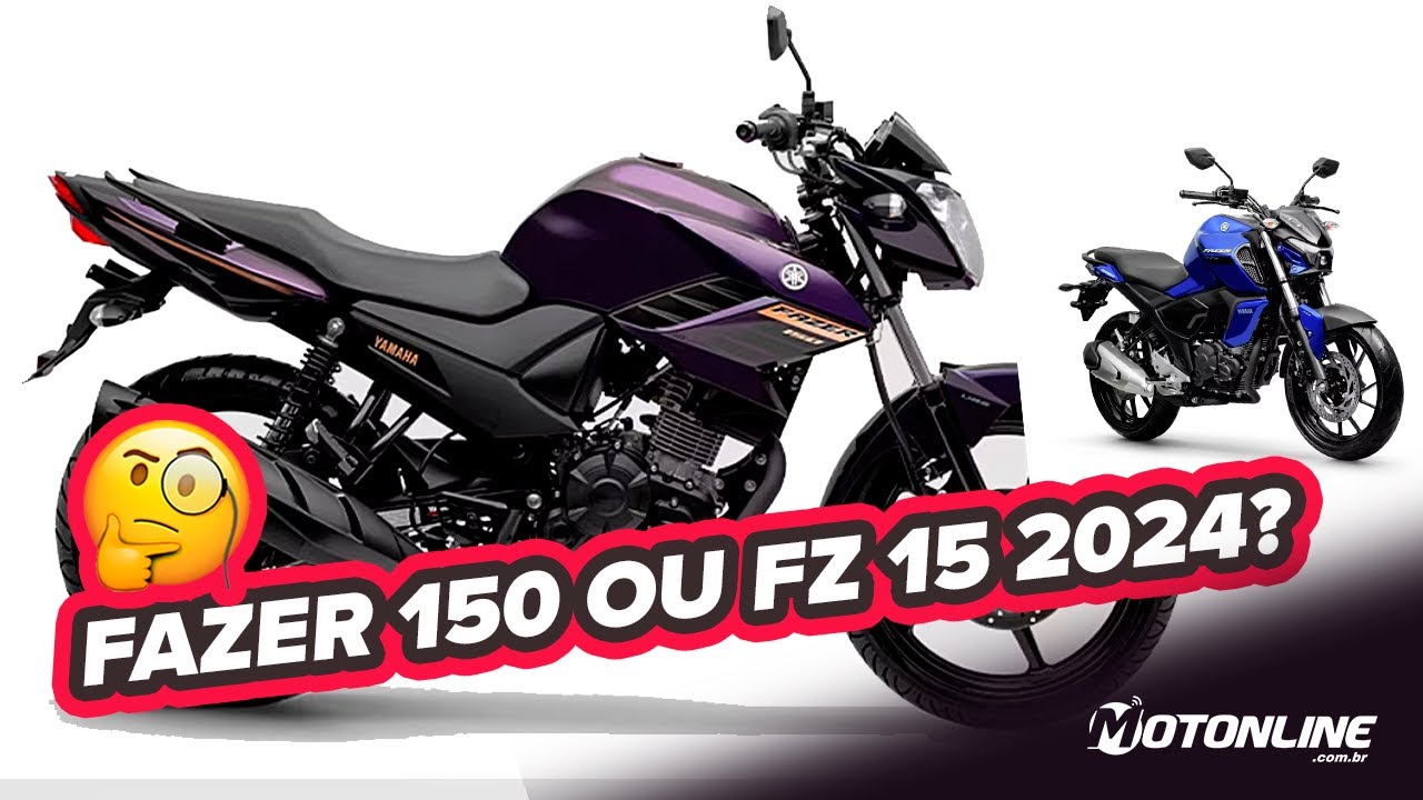 Yamaha atualiza FAZER 150 modelo 2024; MELHOR QUE FZ 15?