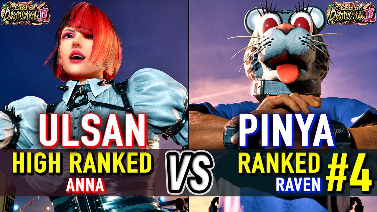 T8 🔥 ULSAN (Anna) vs PINYA (#4 Ranked Raven) 🔥 Tekken 8 High Level Gameplay