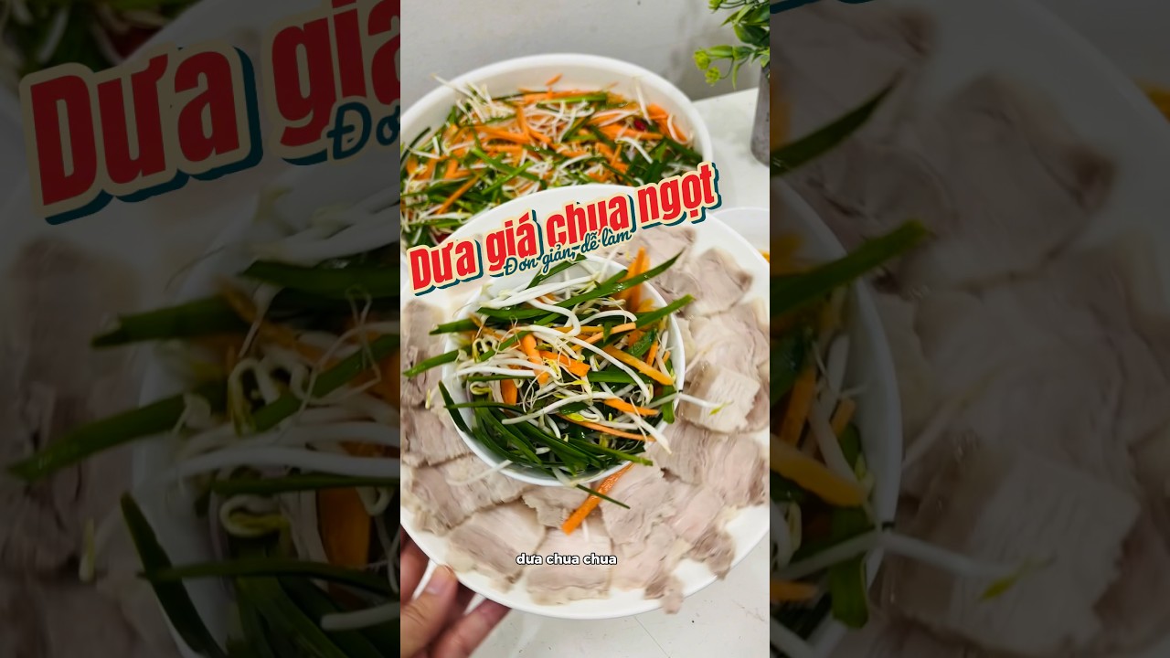 Đây là cách làm dưa giá chua ngọt ăn Tết, có thể dùng kèm với thịt luộc nha 