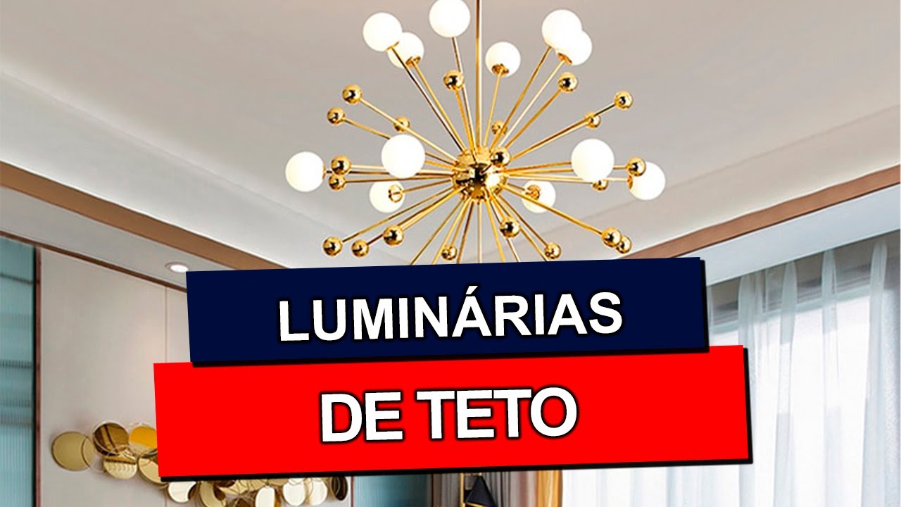 LUMINÁRIAS DE TETO: Para sala, de sobrepor, para quarto, led e outras para te inspirar