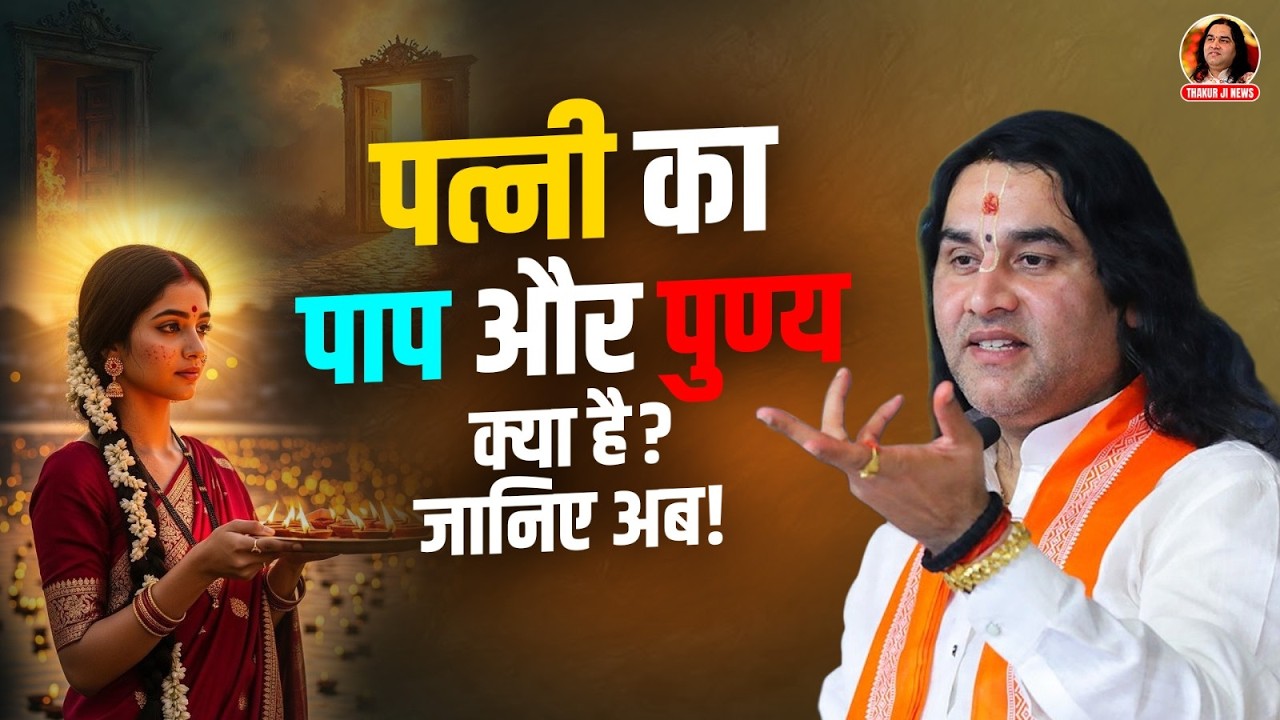 पत्नी का पाप और पुण्य क्या है? जानिए अब! || Shri Devkinandan Thakur Ji Maharaj Pravachans