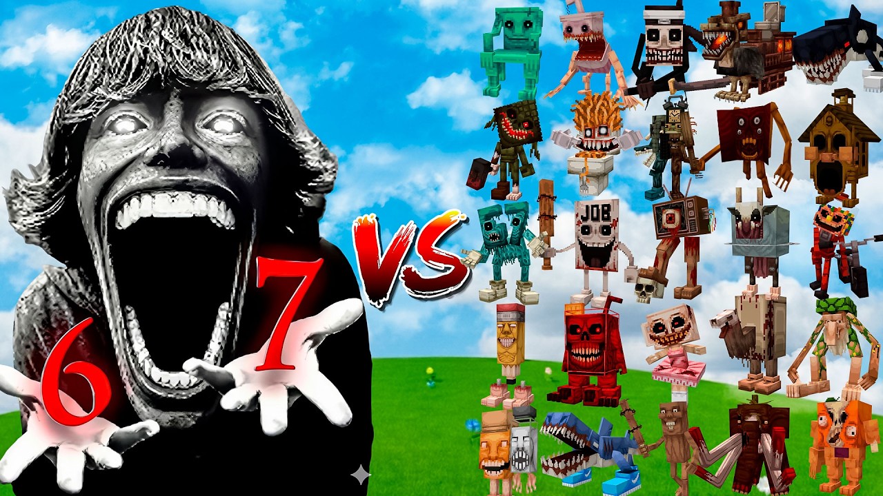 67 KID vs ALL Zombie Brainrots | Minecraft Mob Battle