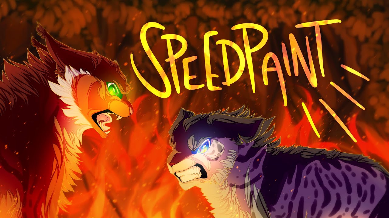 [warrior cats speedpaint] the fire // squirrelflight vs ashfur