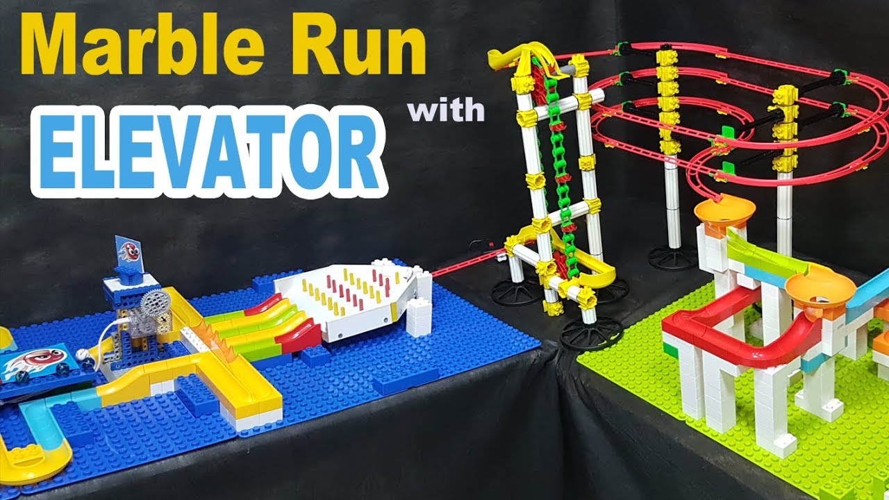 MARBLE RUN with AUTOMATIC ELEVATOR - Mini Tournament - Marble Games