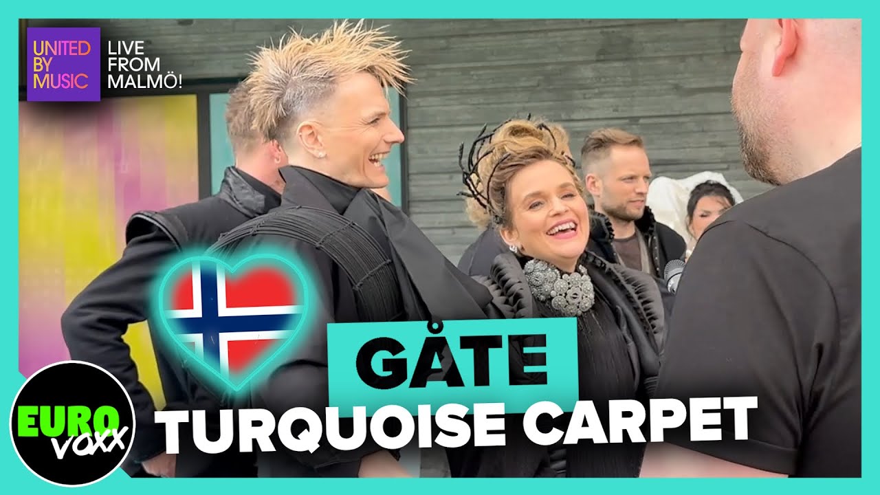 🇳🇴 GÅTE - ULVEHAM (TURQUOISE CARPET INTERVIEW) // NORWAY EUROVISION 2024 // Live from Malmö