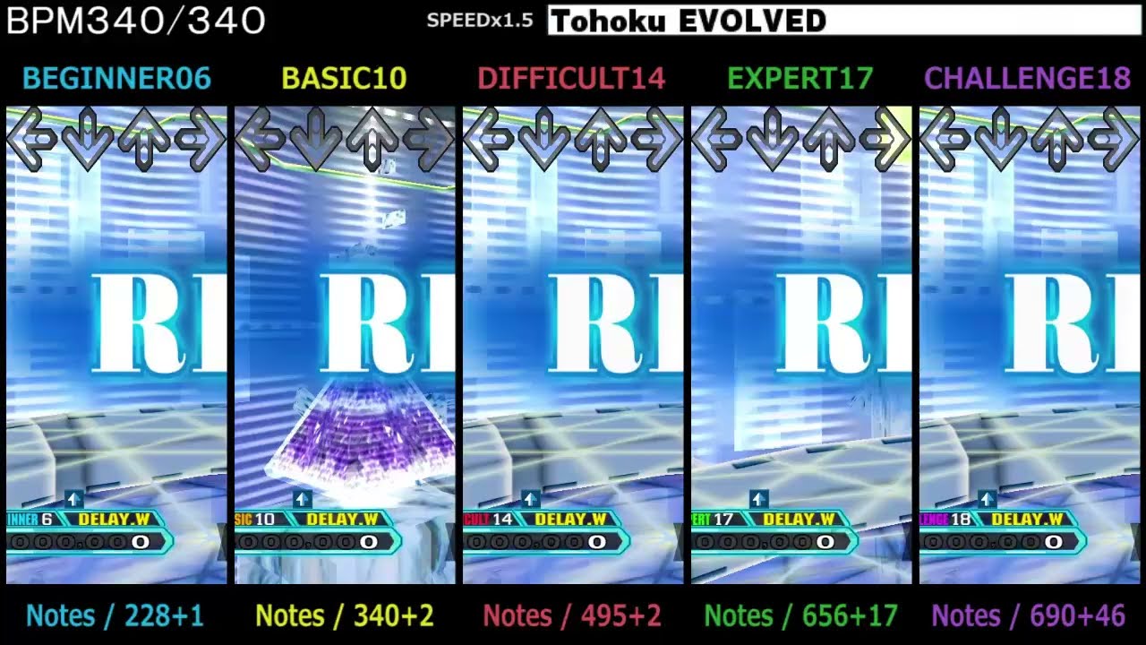 DDR / Tohoku EVOLVED - SINGLE (DanceDanceRevolution X3)