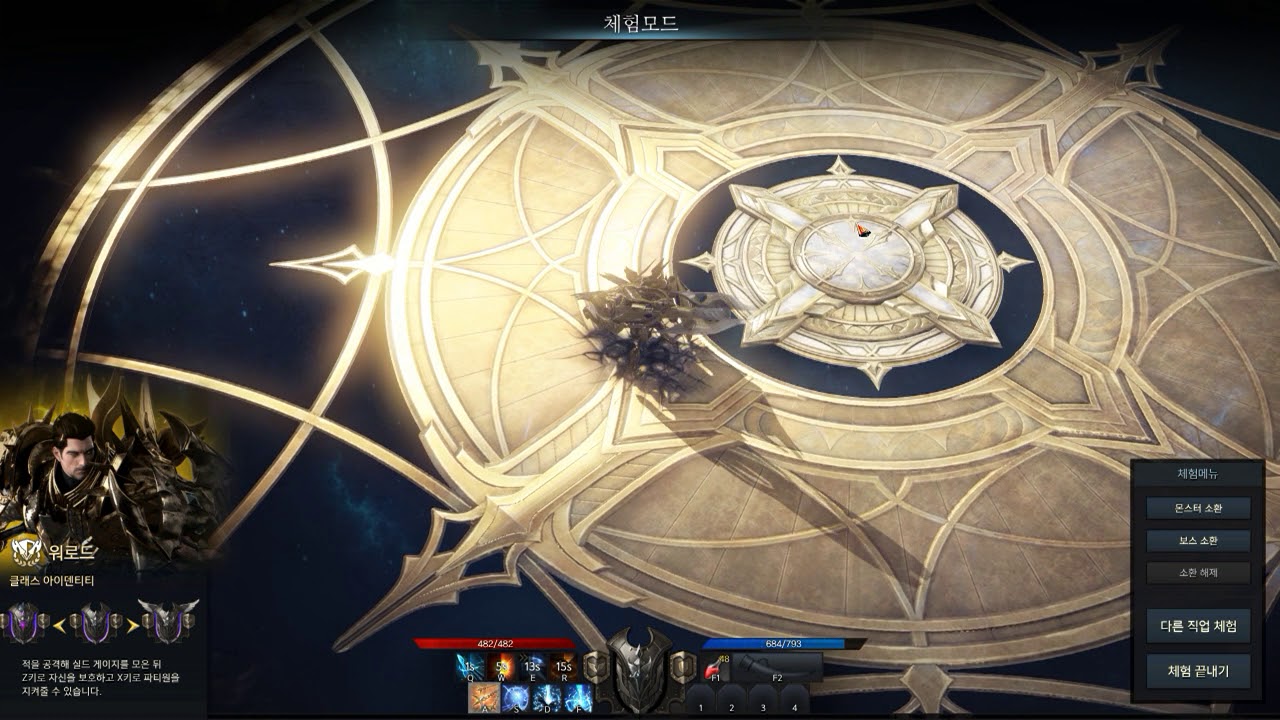 Lost Ark Testing out Warlord Skills