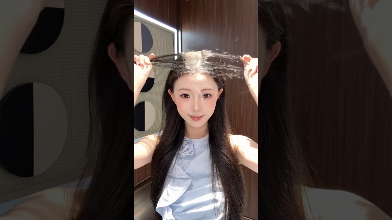 Natural-Looking Wig That Instantly Fixes Thin Partings😯 #wigs #hairstyle #trending