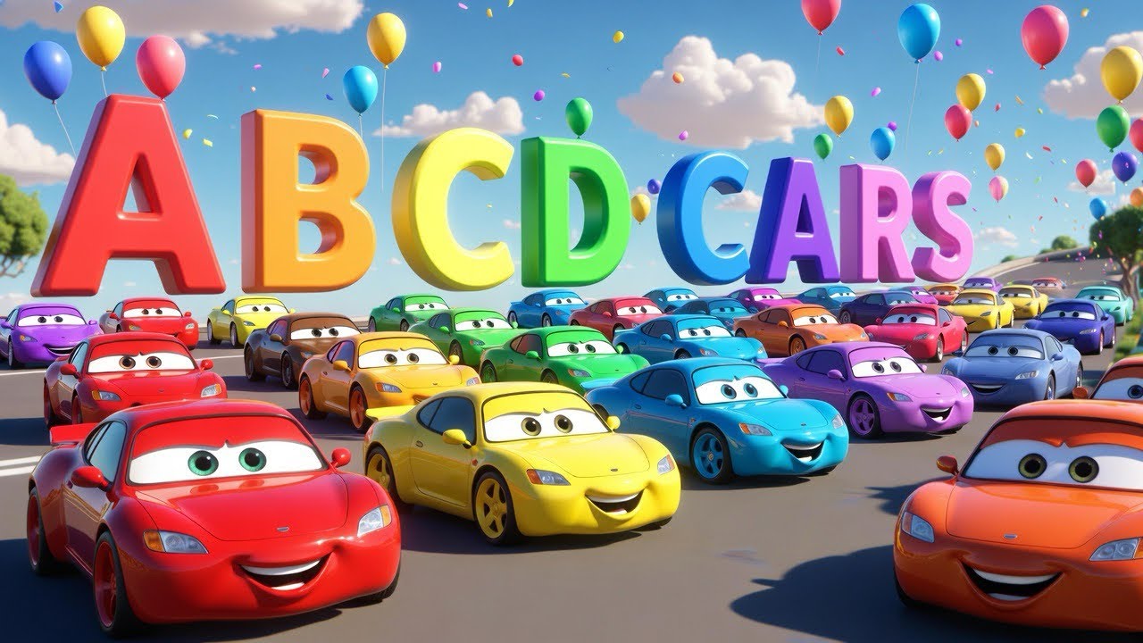 A to Z Cars for Kids | ABCD Car Names Learning | Fun Car Video for Children 