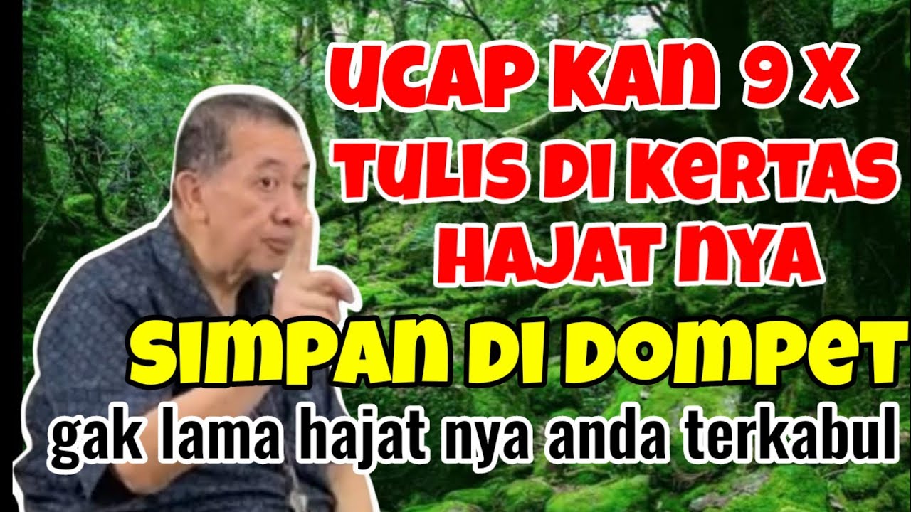 Gak lama hajat terkabul