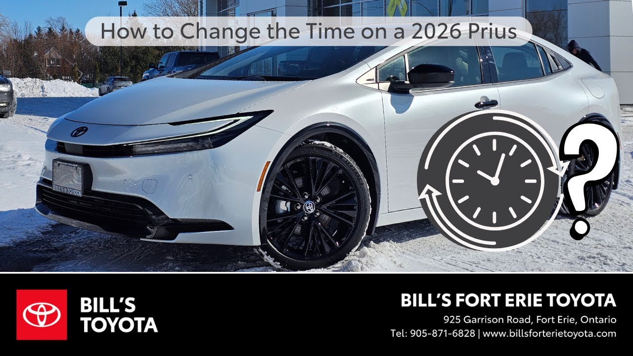 How to Change the Clock on 2026 Toyota Prius and Set for Daylight Savings Time
