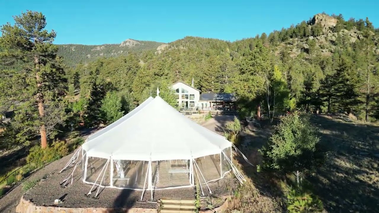 Bison Peak Lodge at Puma Hills Entrance to upvalley Drone