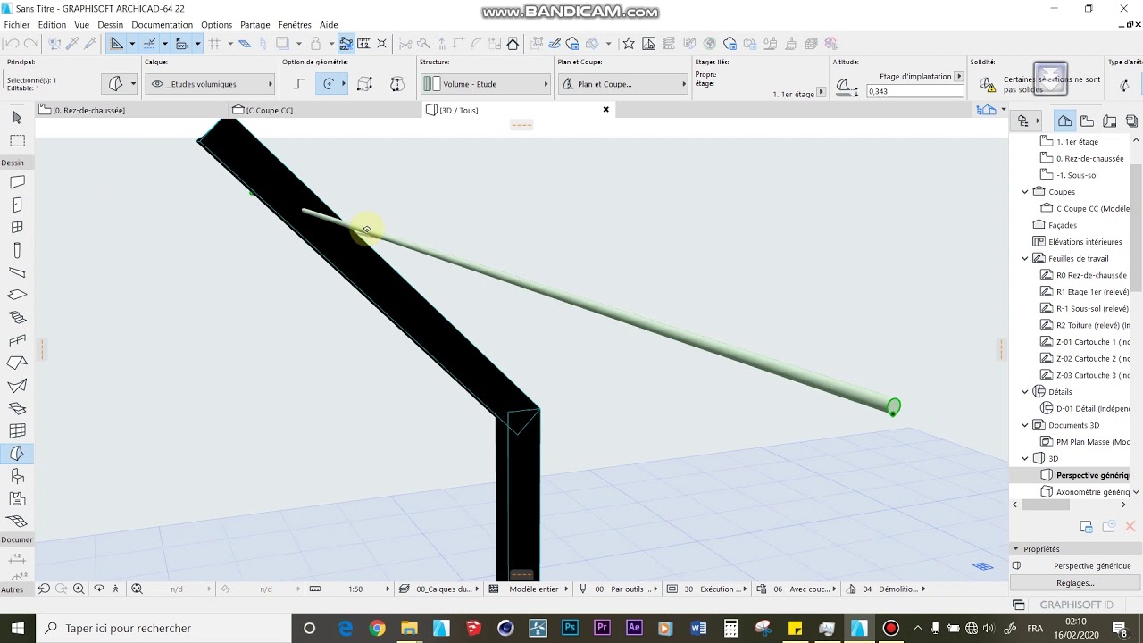 Tuto ArchiCAD modélisation de barbelé 2- linéaire