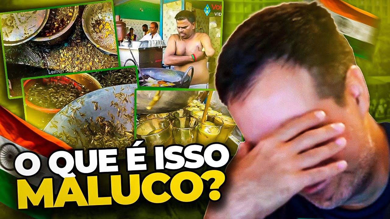 Reagindo as COMIDAS de RUA da ÍNDIA
