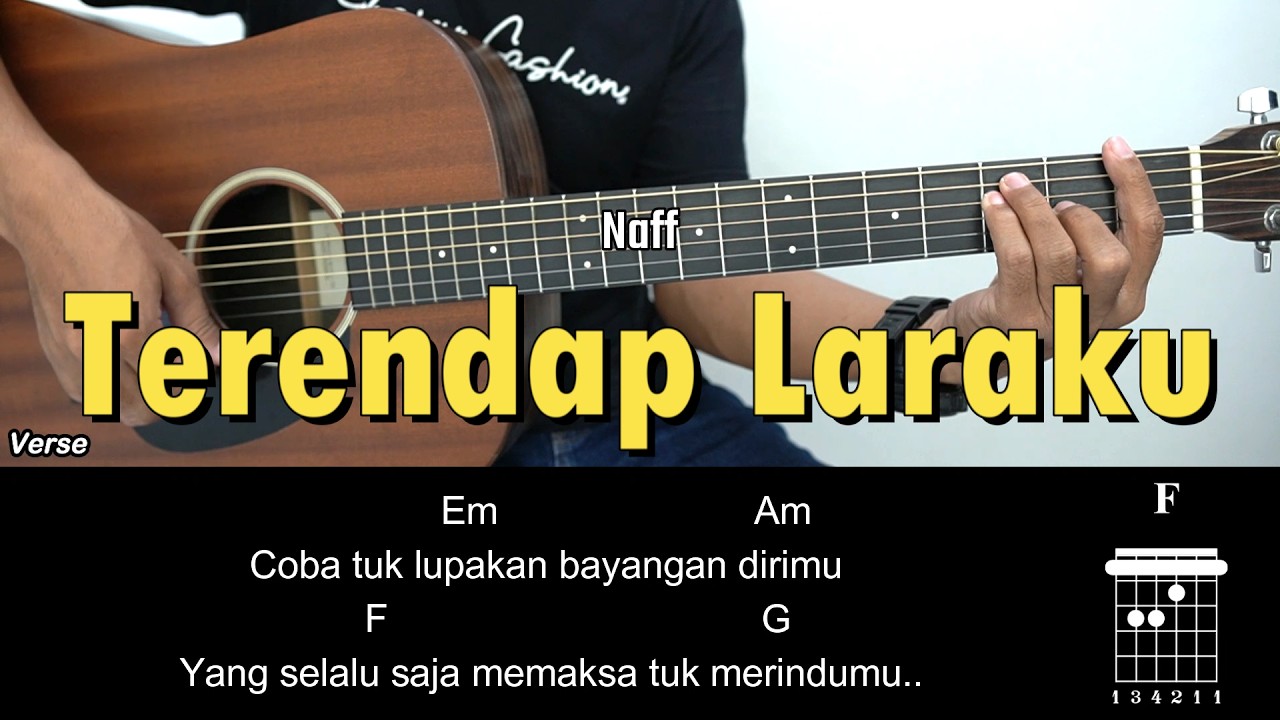 Terendap Laraku - Naff | Tutorial Chord Gitar Mudah dan Lirik