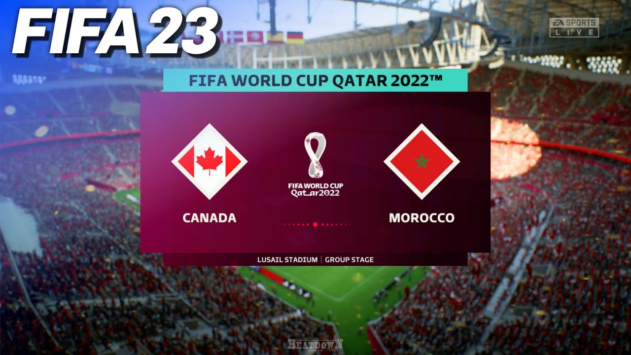 FIFA 23 - Canada vs. Morocco | 2022 FIFA World Cup