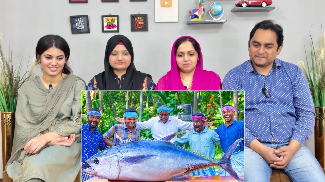 200 Pounds Big Tuna Fish | Tuna Fish Cutting And Cooking In Village | Tuna Fish Steak Recipe