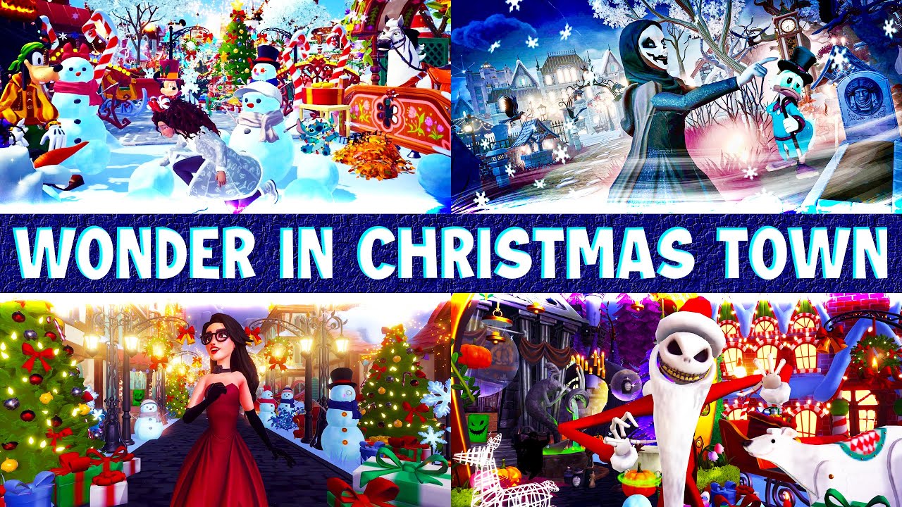 Wonder in Christmas Town Inspiration in Disney Dreamlight Valley. AMAZING Snaps!