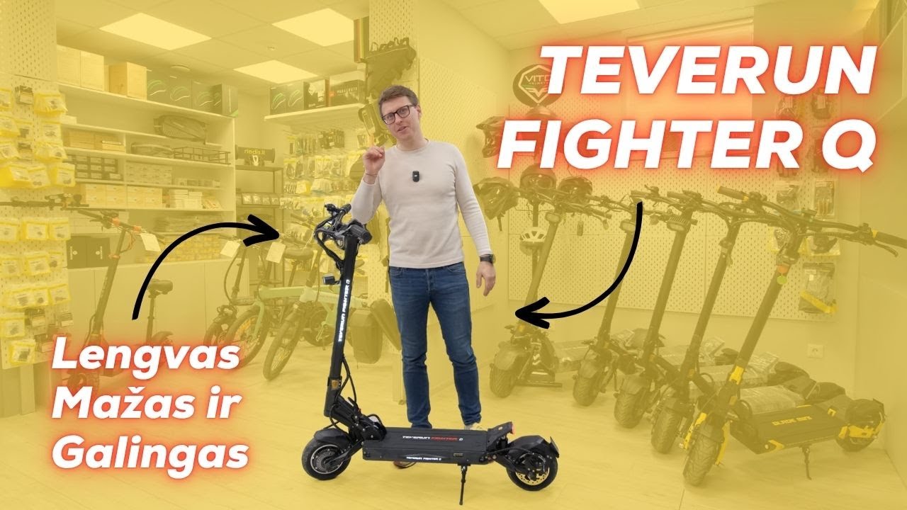 TEVERUN FIGHTER Q Elektrinis Paspirtukas - Pristatymas