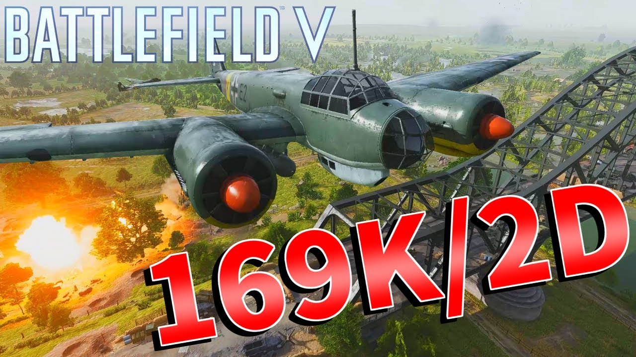 【BF5】ゲームを破壊する『爆撃機JU-88 A』が最強すぎた件について-169Kill 2Death【Junkers Ju 88】【battlefield5実況】