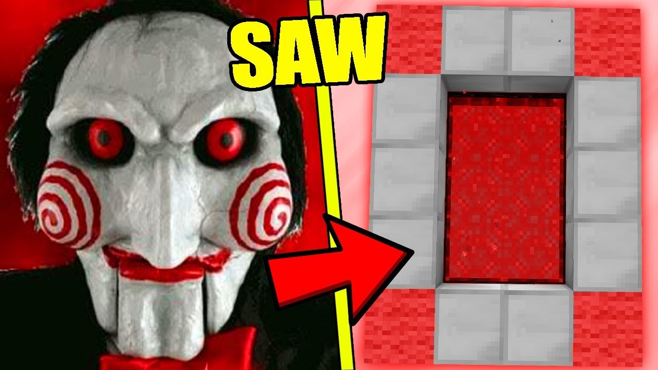 HOW TO MAKE A PORTAL TO THE SCARY JIGSAW DIMENSION - MINECRAFT SAW