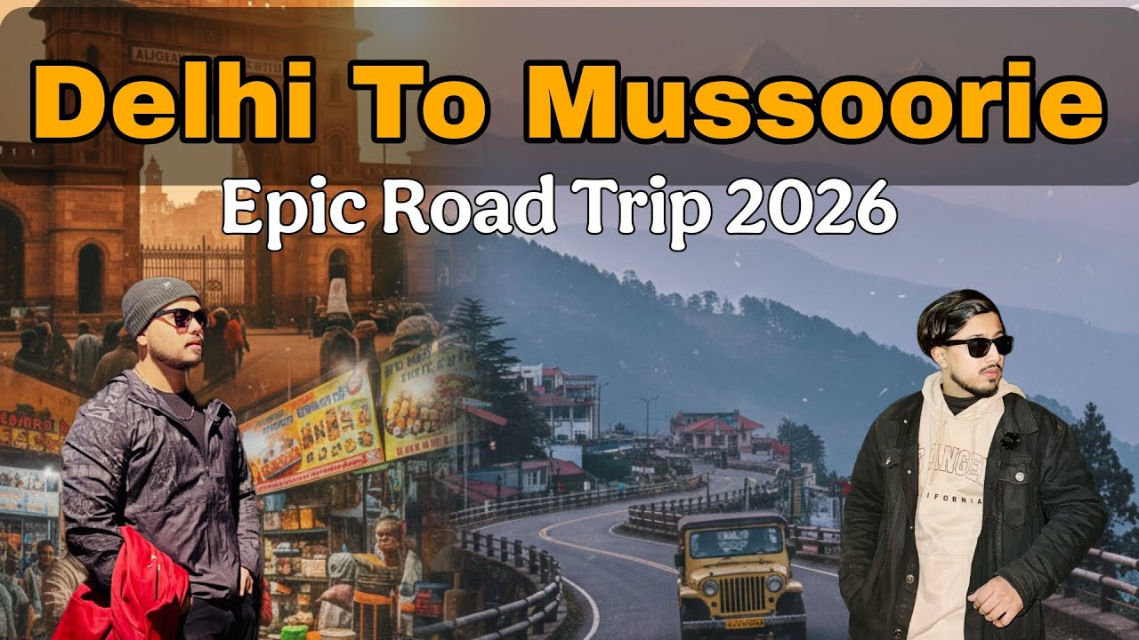 Delhi to Mussoorie Road Trip 🚗 | Complete Travel Vlog | Hill Station Journey