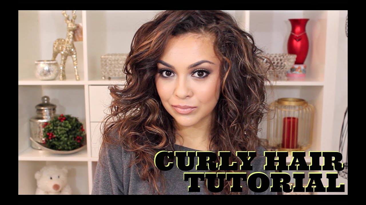 How To Style Naturally Curly Hair Tutorial - TrinaDuhra