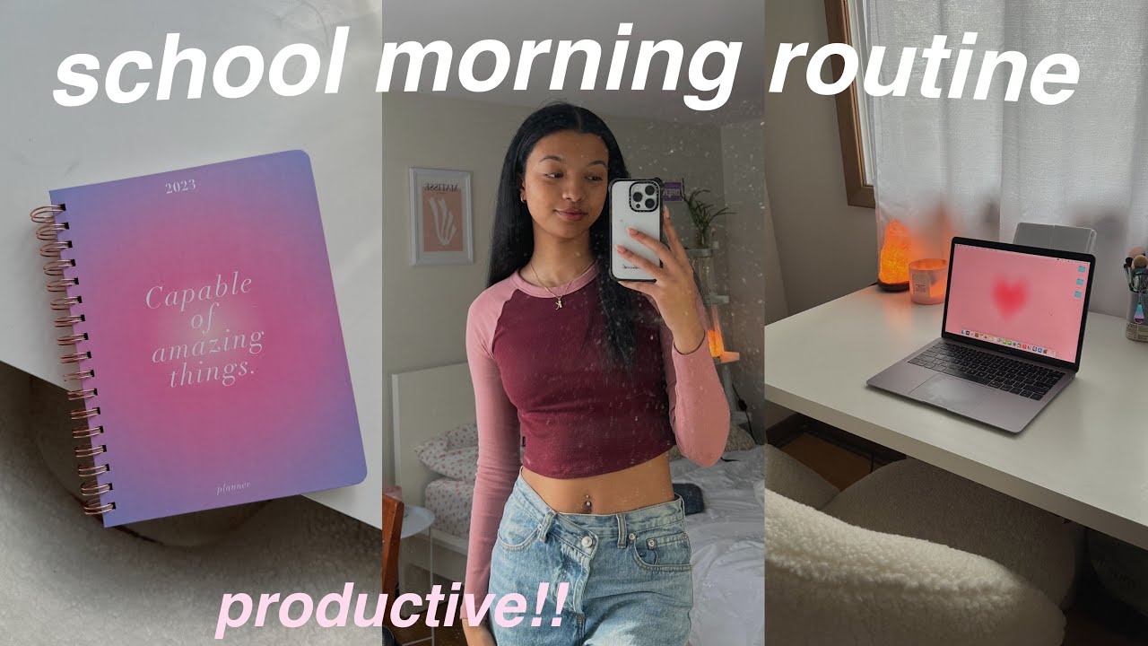 productive school morning routine💌
