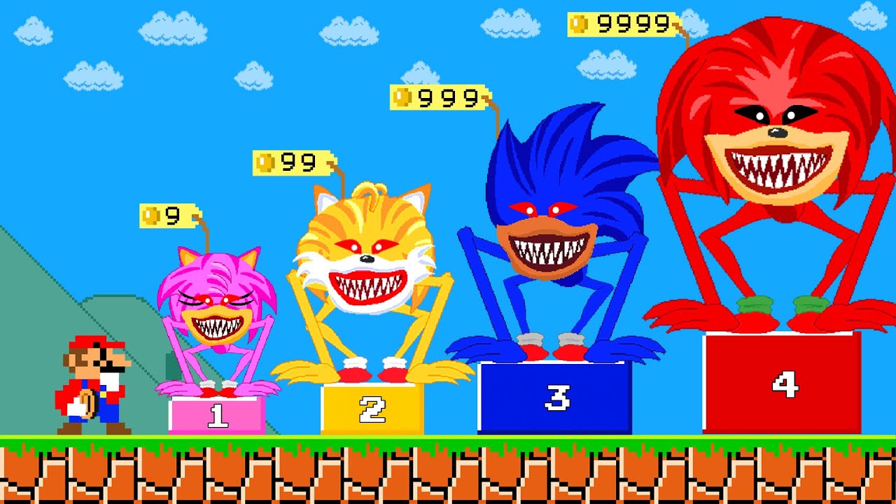Super Mario Bros. But Mario Can Buy All Team Shin Sonic Tapes | PixSaga Mario