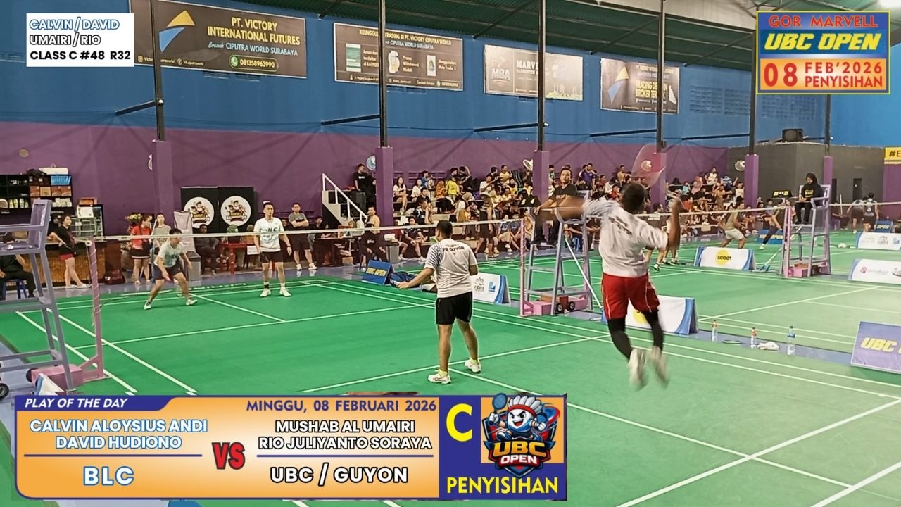 UBC OPEN 2026 SEASON 1 CLASS C | CALVIN + DAVID (BLC) VS RIO JULIYANTO + MUSHAB UMAIRI (UBC GUYON)