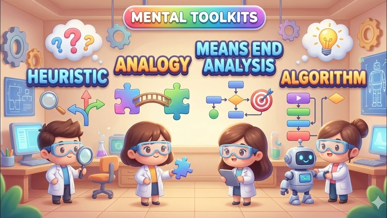 Heuristic, Analogy, Algorithm & Means–End Analysis 🧠 | Mental Toolkits Explained | CDP | CTET