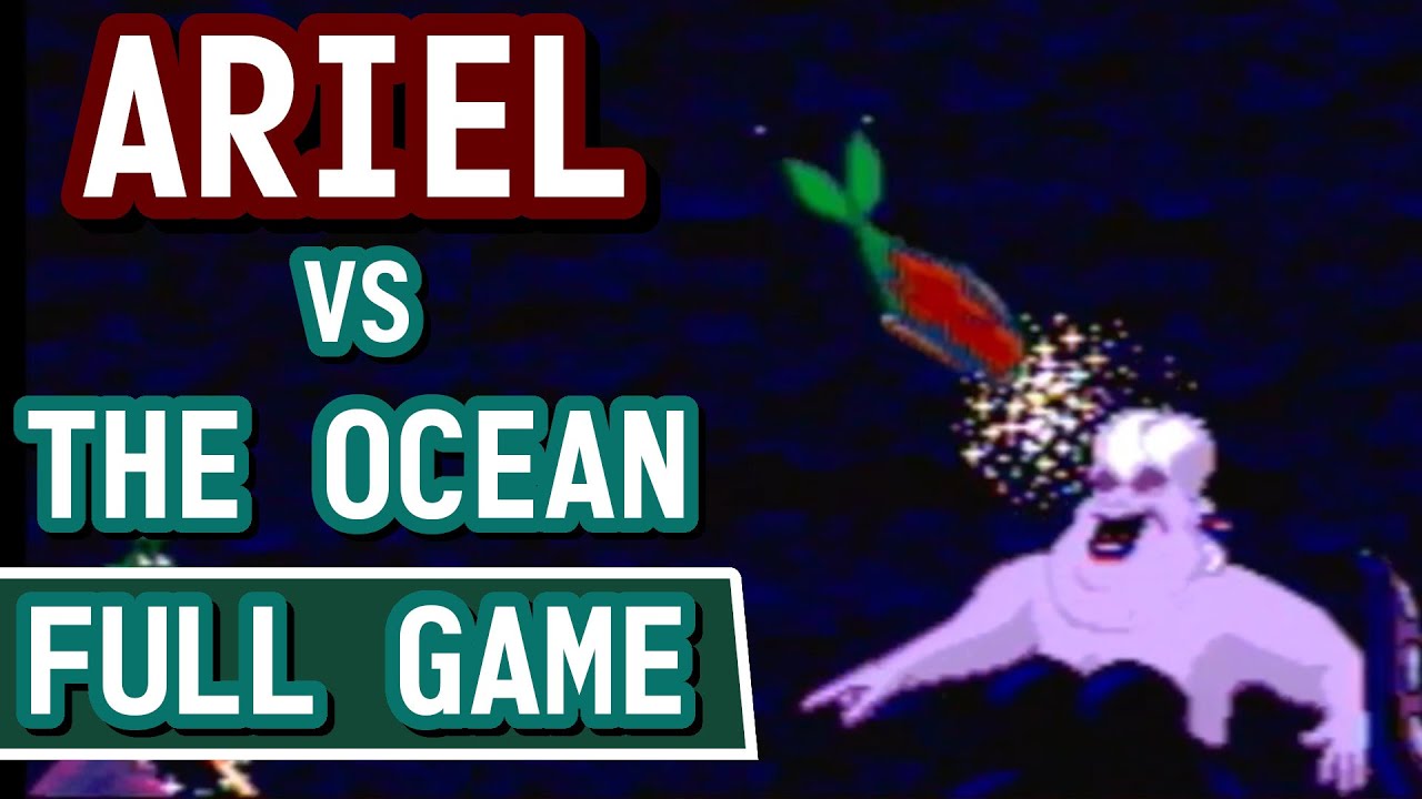 Ariel: The Little Mermaid - Full Gameplay - Sega Genesis / Mega Drive