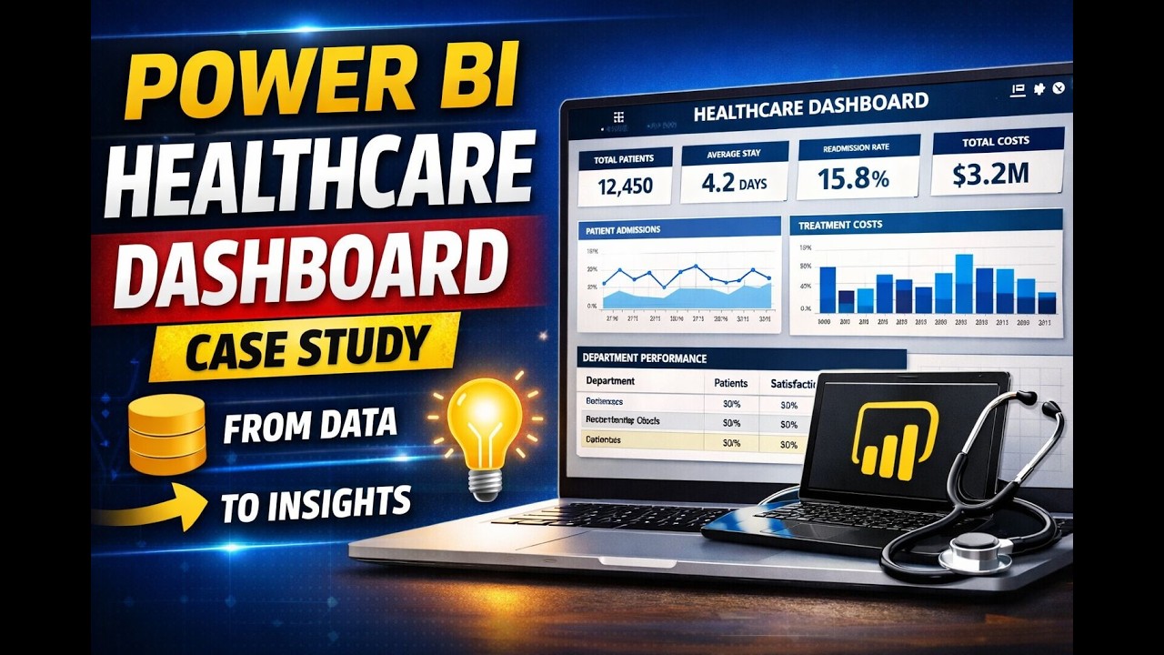 POWER BI PORTFOLIO PROJECT | HEALTHCARE DASHBOARD CASE STUDY