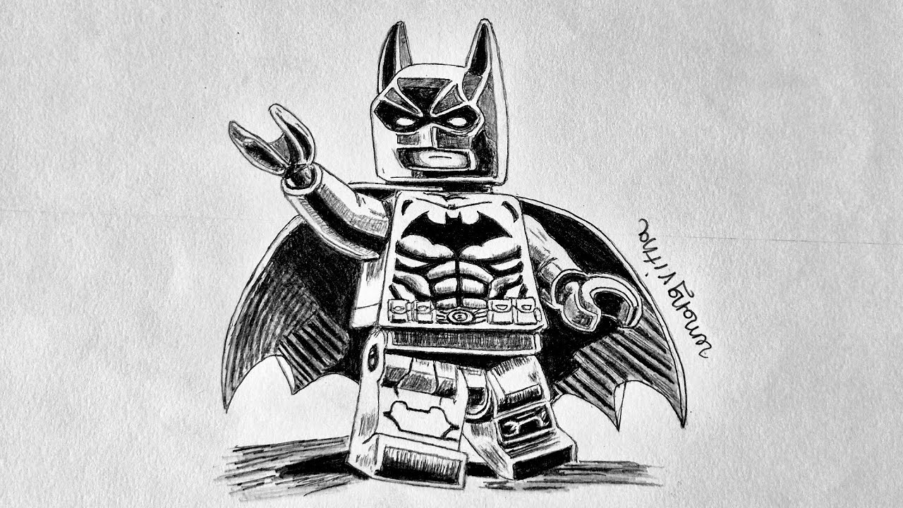 Sketching Gotham’s Guardian | LEGO Batman Art