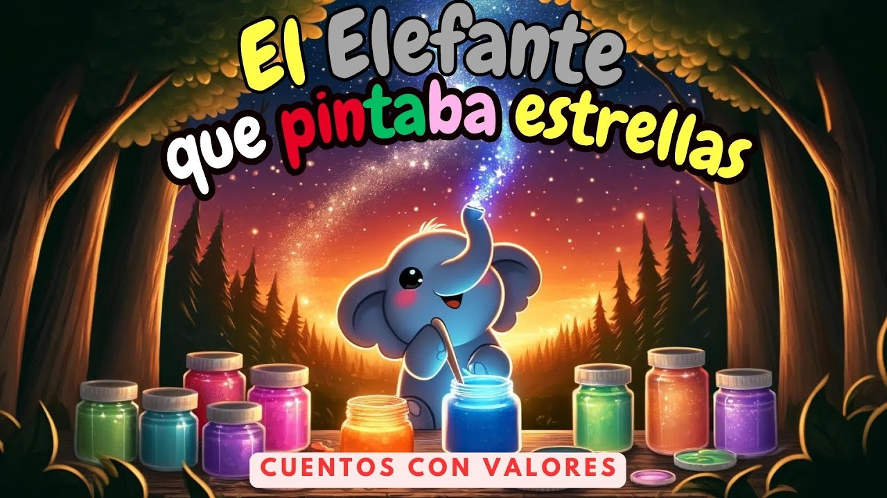 🐘🌟 El Elefante Que Pintaba Estrellas 🎨🌠  | Cuentos infantiles | Cuentos para dormir