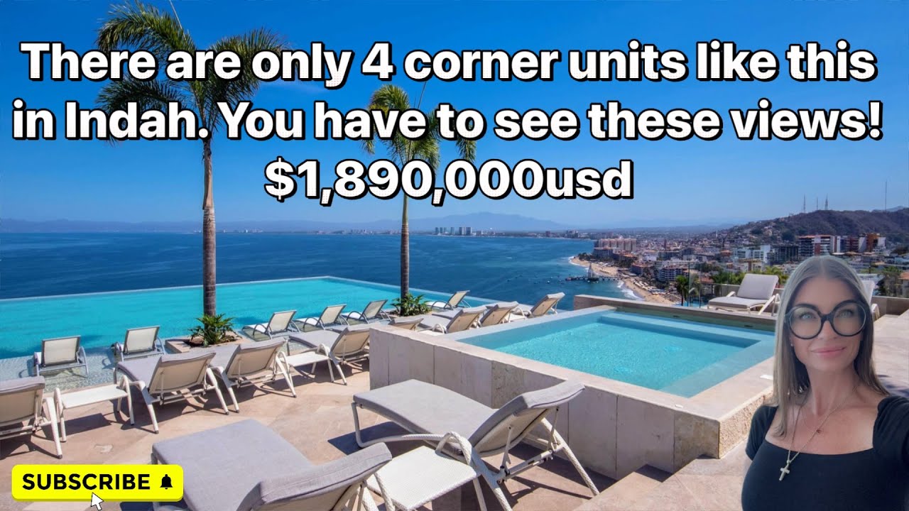 Indah 8D Luxe Corner Condo in Conchas Chinas, Puerto Vallarta For Sale $1,890,000 USD Virtual Tour