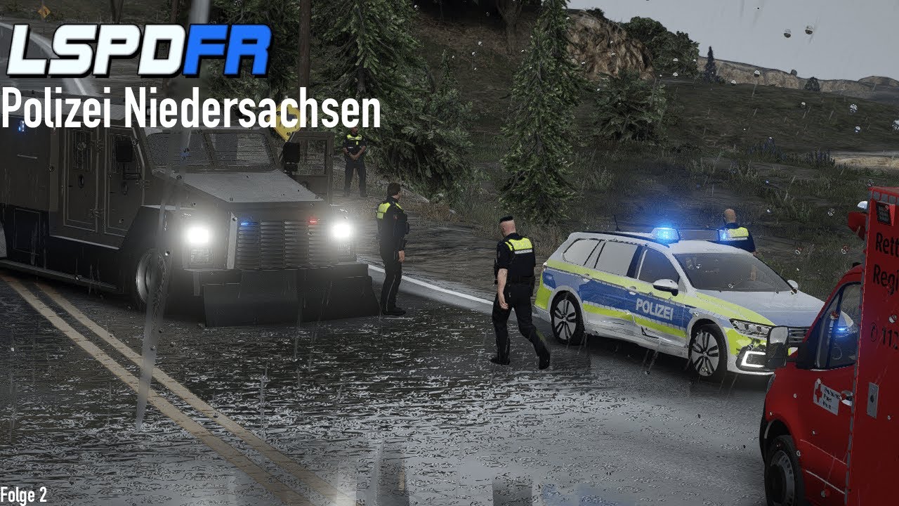 Autounfall Bei einer Verfolgungsjagt. GTA V LSPDFR