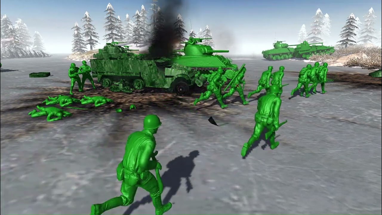 Men of War Army Men : Plastopian Wars Start of the Green Mago Counterattack !